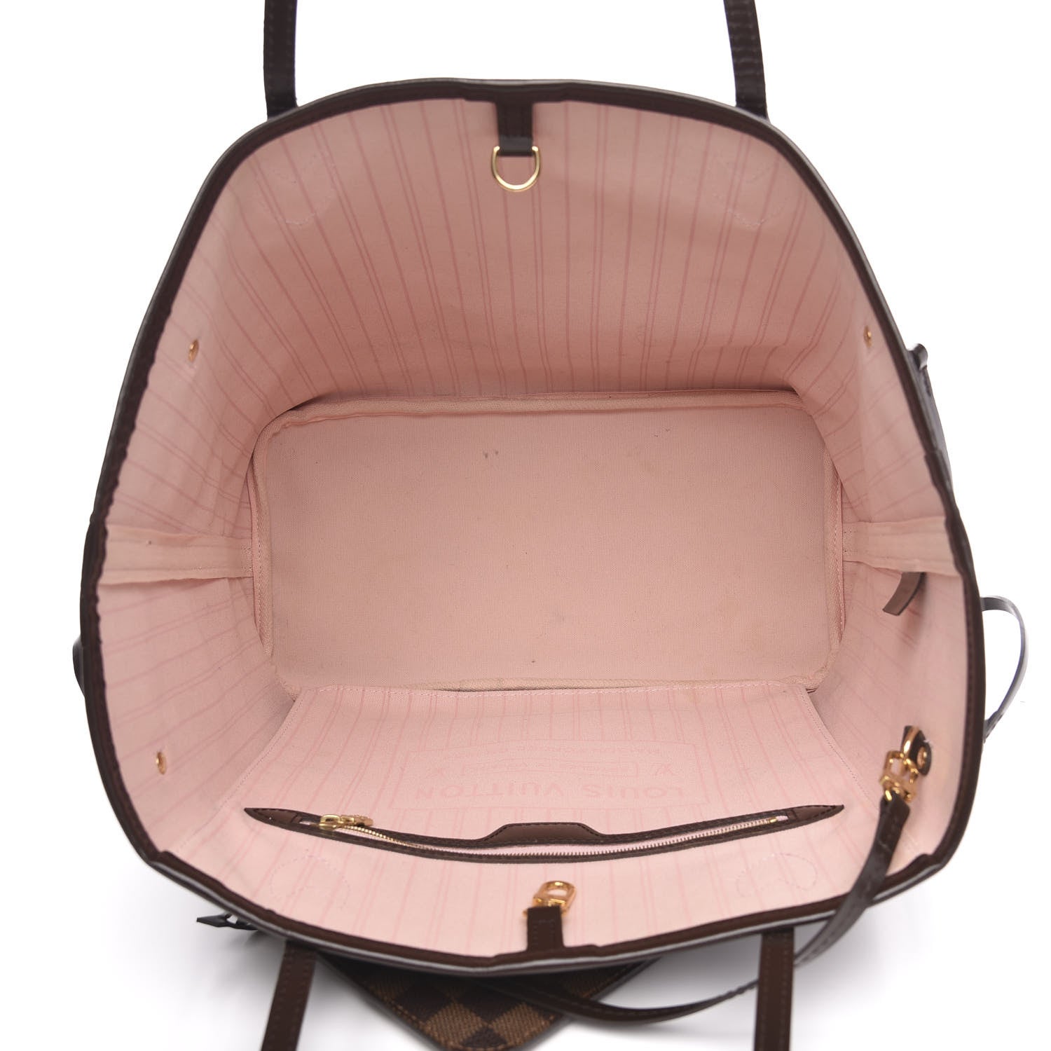 Louis Vuitton Damier Ebene Neo Neverfull MM Rose Ballerine 5 of 14