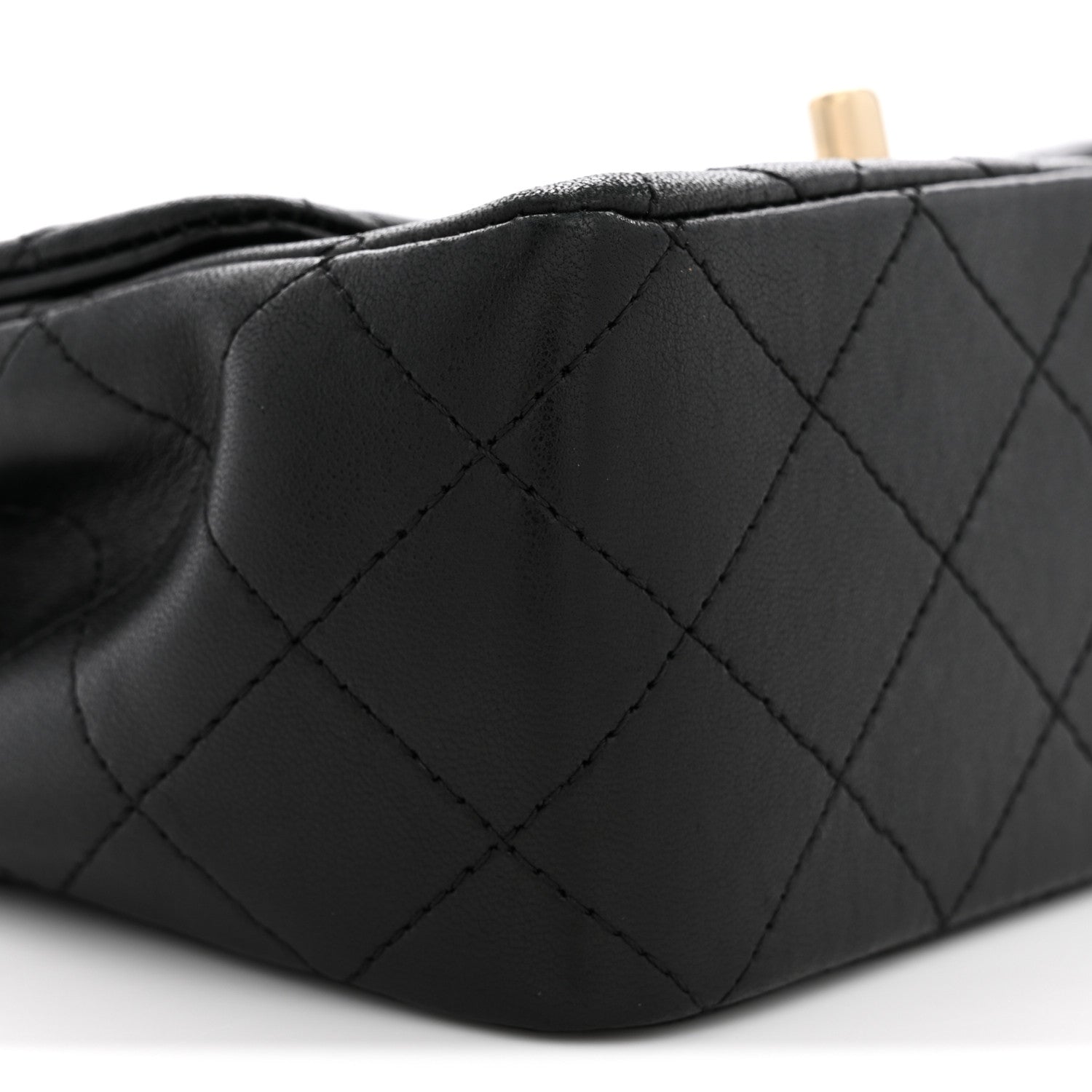 Chanel Lambskin Quilted Mini Square Flap Black 9 of 12