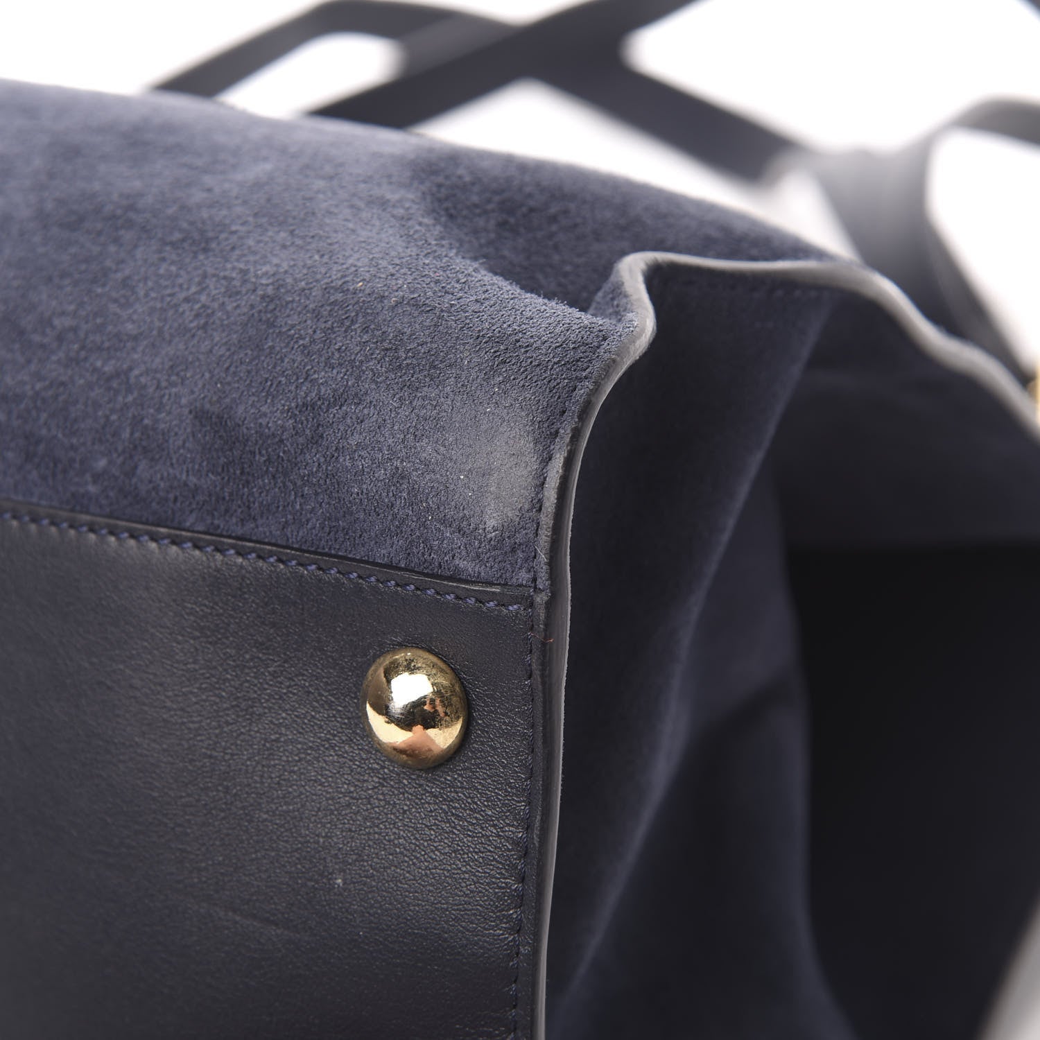 Jimmy Choo Suede Riley Tote Navy 11 of 16