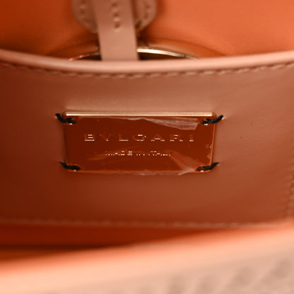 Bulgari Calfskin Laser Cut Small Serpenti Forever Diamond Blast Sunshine Crossbody Bag Beige 6 of 10