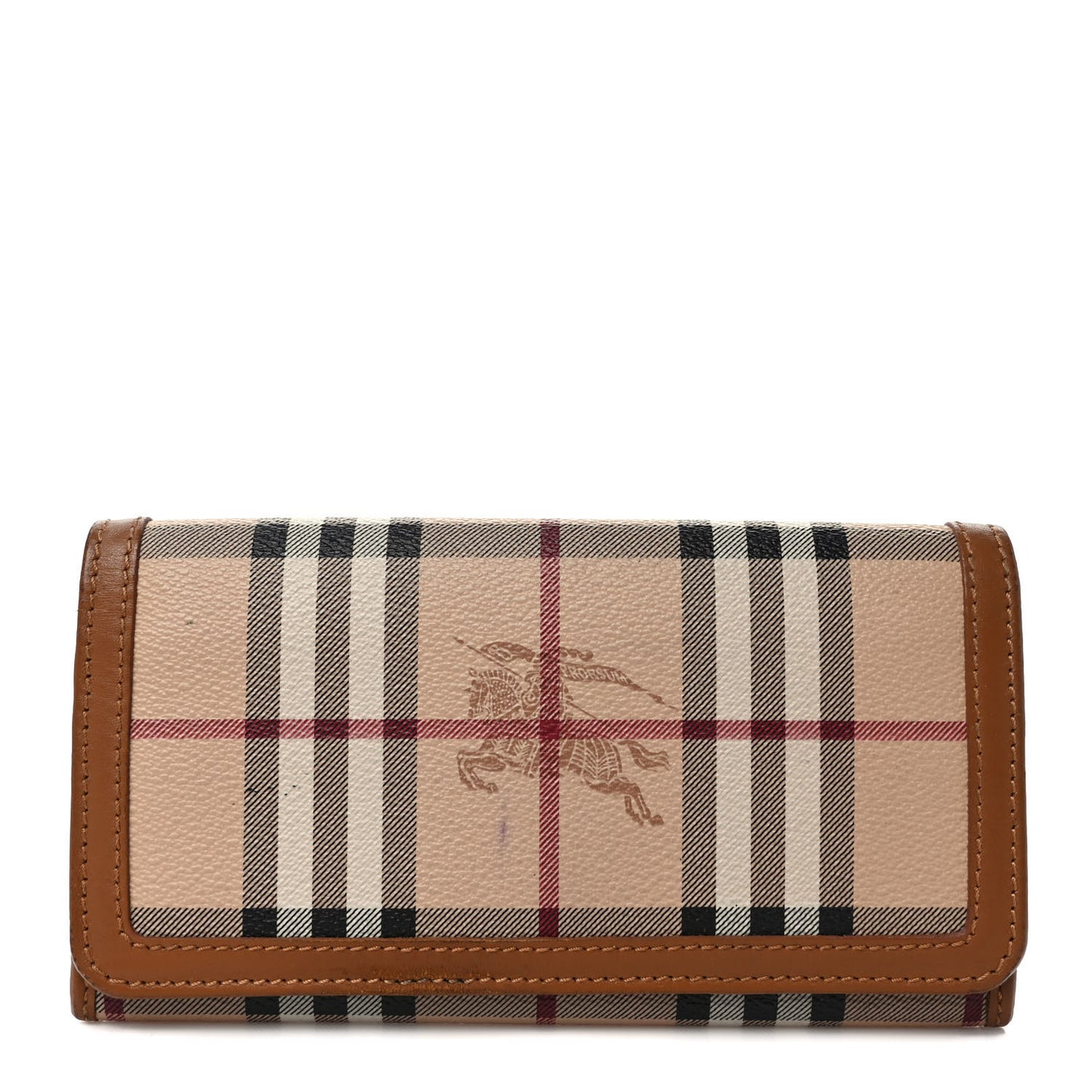 Haymarket Check Penrose Continental Wallet Chocolate