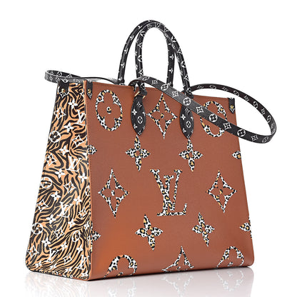 Louis Vuitton Monogram Giant Jungle Onthego GM Black 4 of 12
