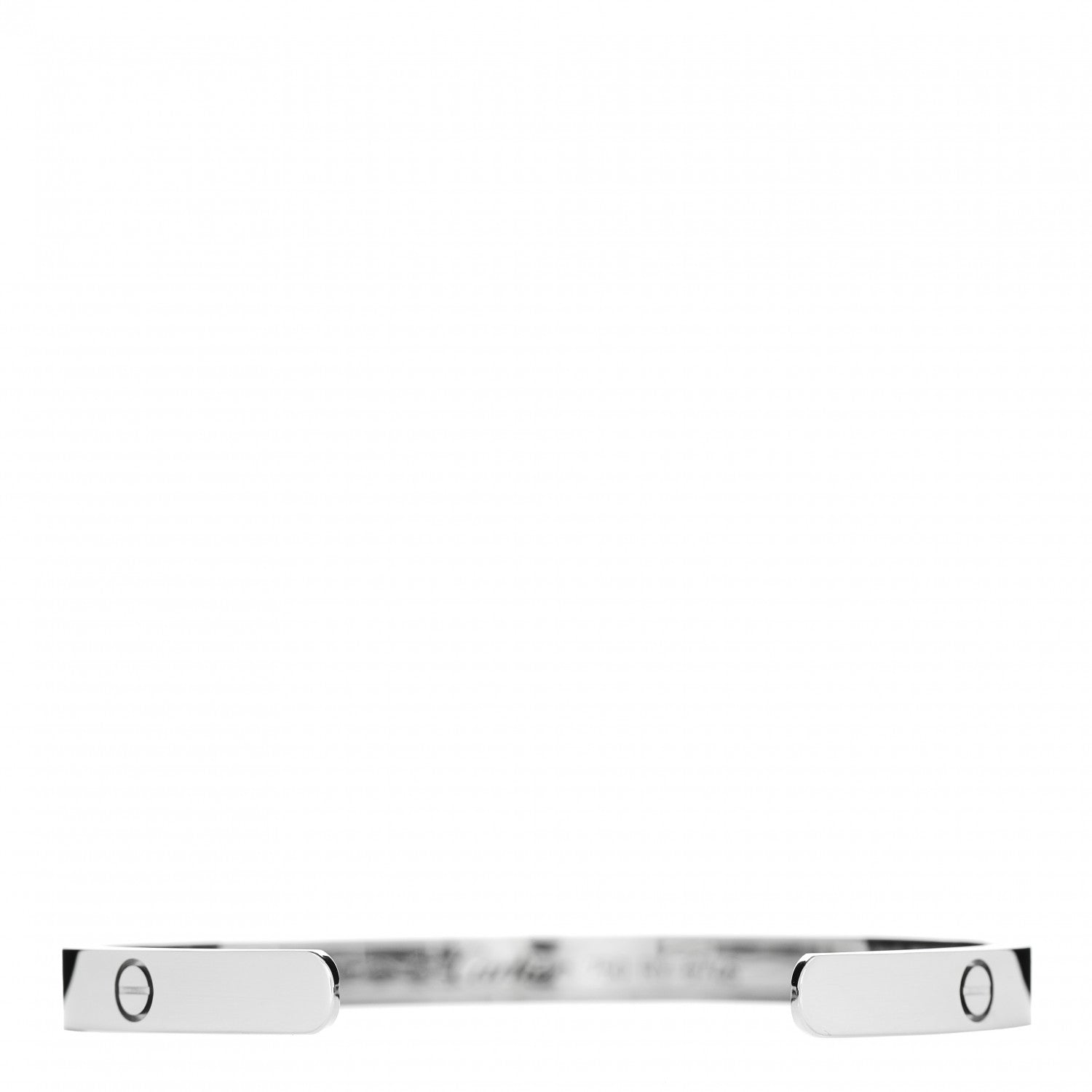 Cartier 18K White Gold LOVE Cuff Bracelet 20 3 of 4
