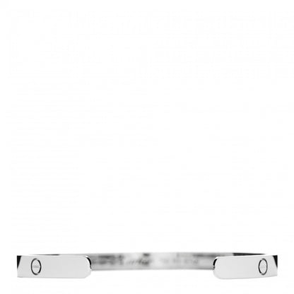 Cartier 18K White Gold LOVE Cuff Bracelet 20 3 of 4