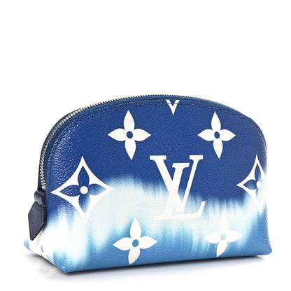 Louis Vuitton Monogram Giant Escale Cosmetic Pouch Blue 3 of 9