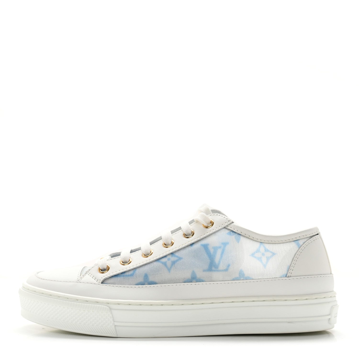 Louis Vuitton Technical Fabric Calfskin Monogram Stellar Sneakers 36 Blue 1 of 10