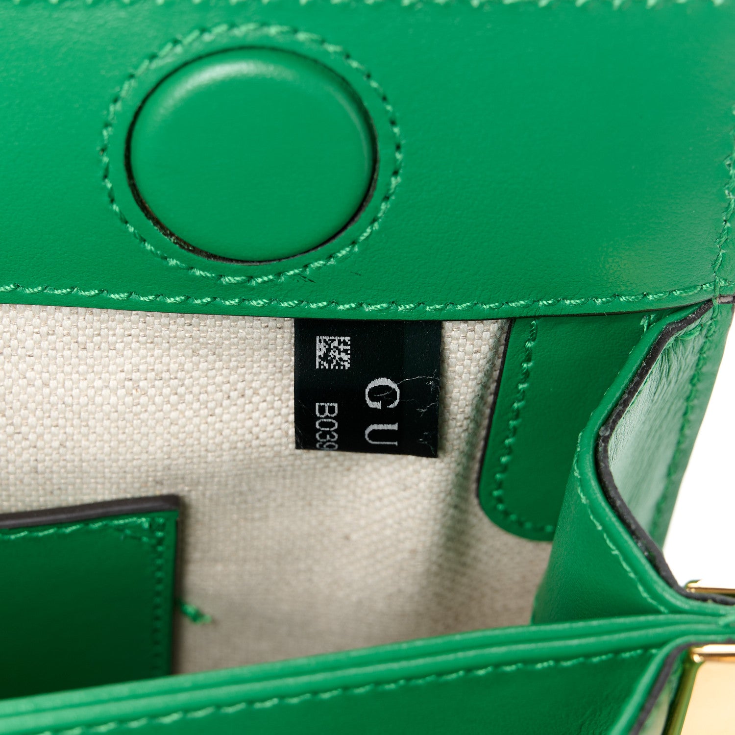 Gucci Calfskin GG Matelasse Small Slim Chain Shoulder Bag Spring Green Natural 6 of 12
