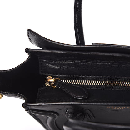 Celine Smooth Calfskin Nano Luggage Black 18 of 24