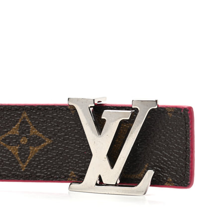Louis Vuitton Monogram 30mm LV Initiales Reversible Belt 85 34 Fuchsia 6 of 6