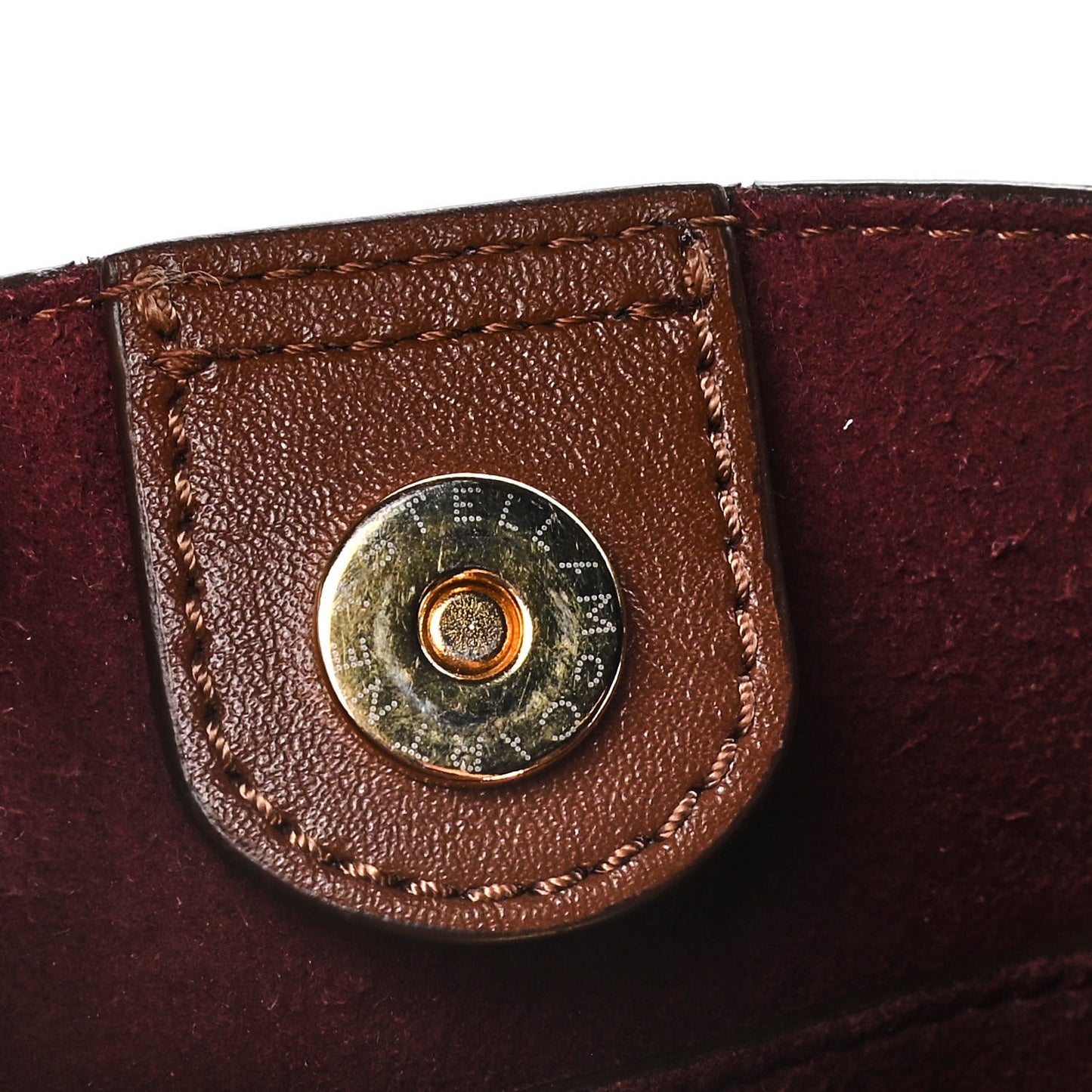 Eco Alter Nappa Perforated Logo Tiny Crossbody Cinnamon
