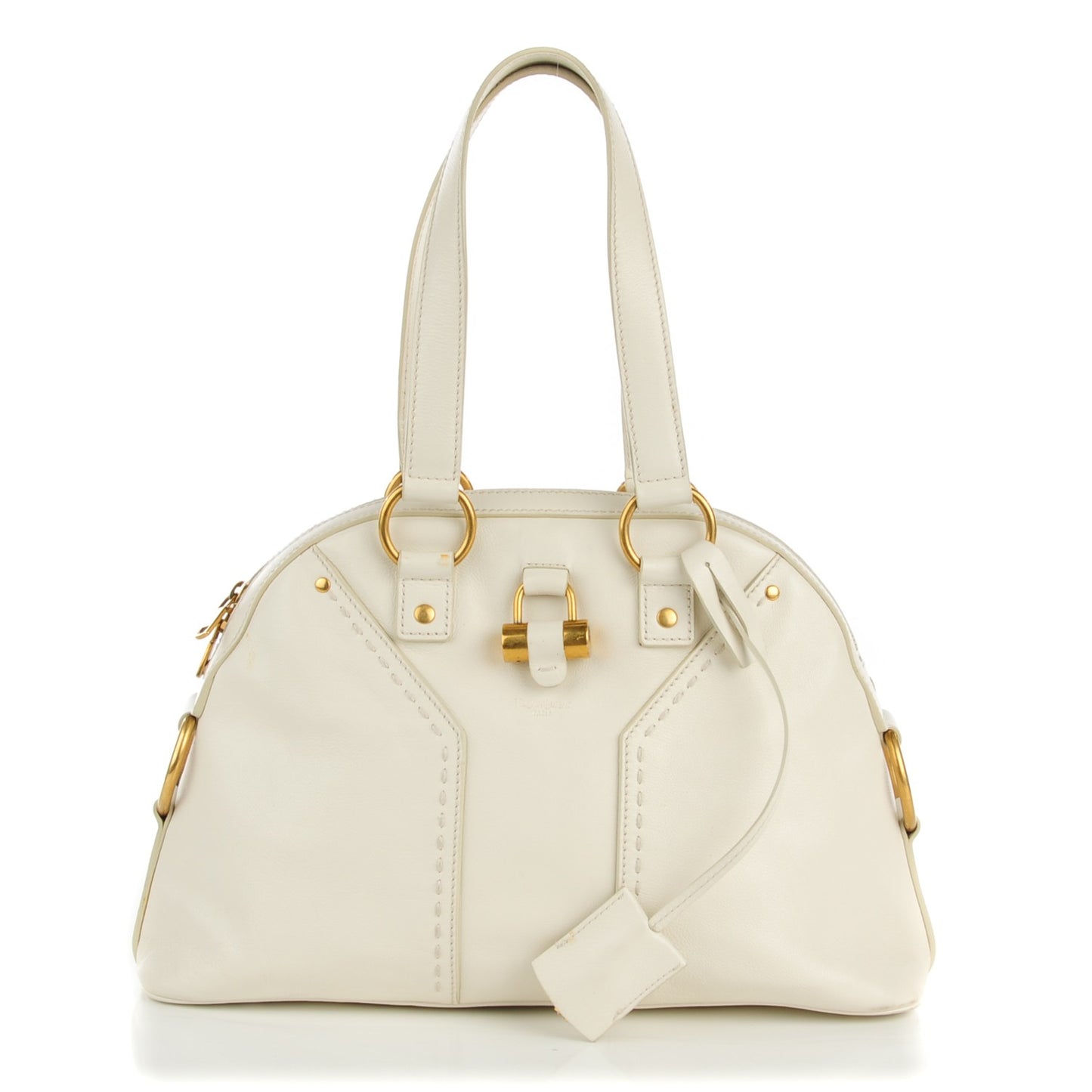 Calfskin Medium Muse Ivory