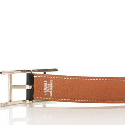 Hermes Box Togo 32mm Hapi Belt 70 Black Gold 3 of 6