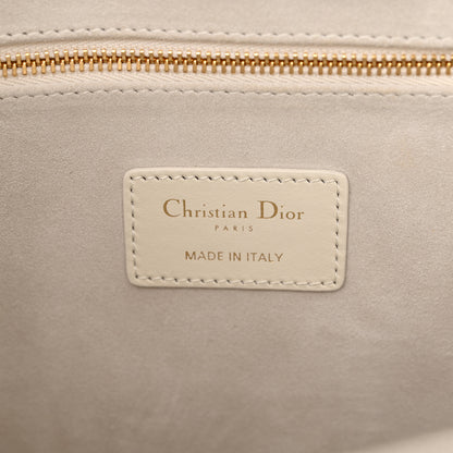 Christian Dior Calfskin Macro Cannage Small Book Tote Latte 6 of 11