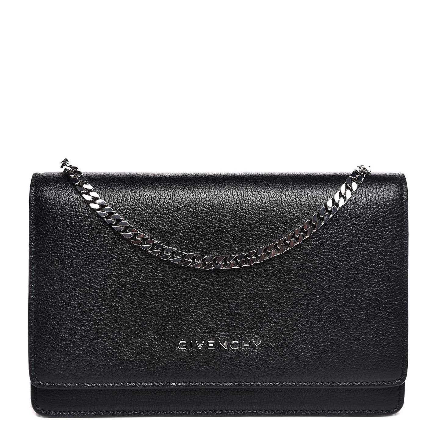 Sugar Goatskin Pandora Chain Wallet Black