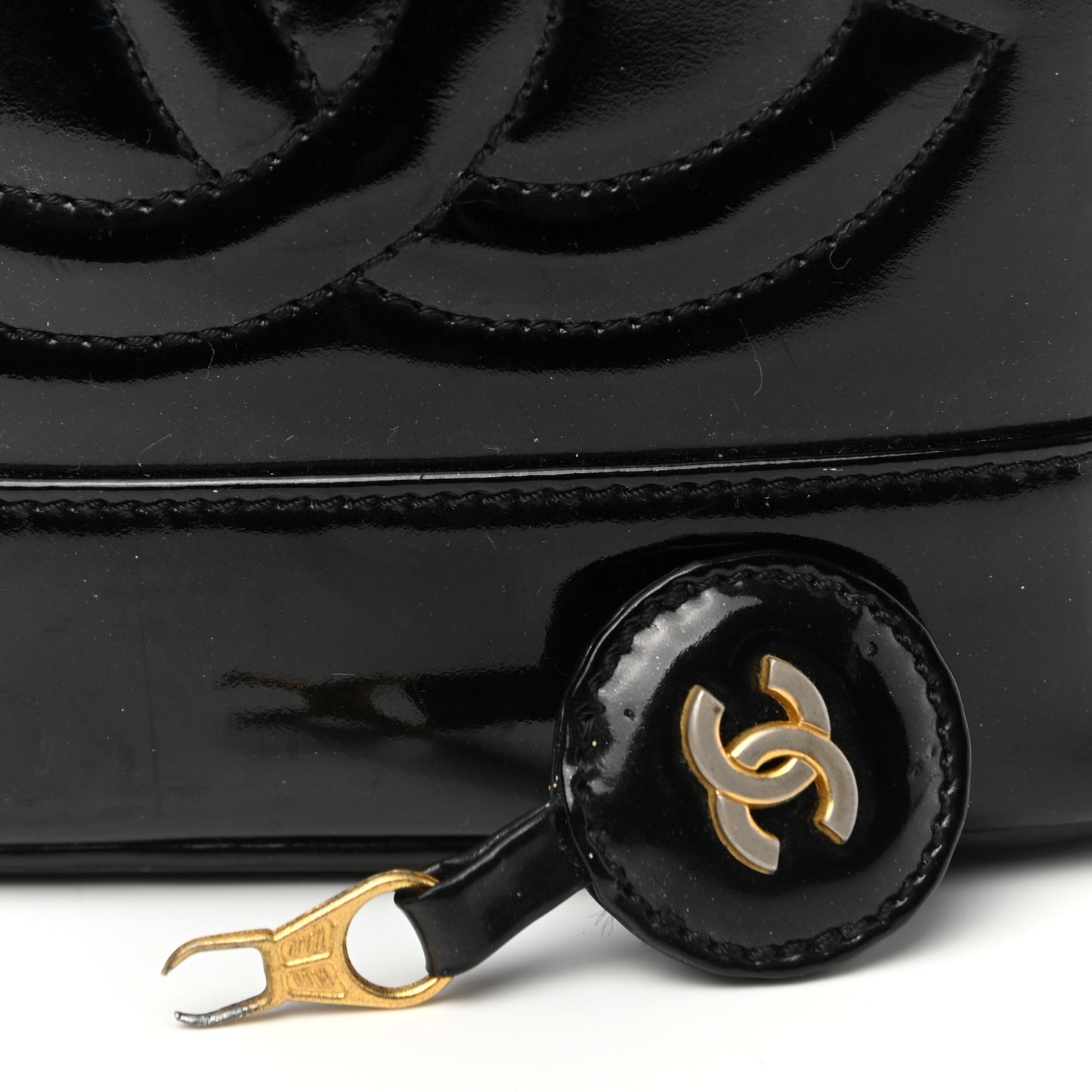 Patent Vanity Cosmetic Case Black