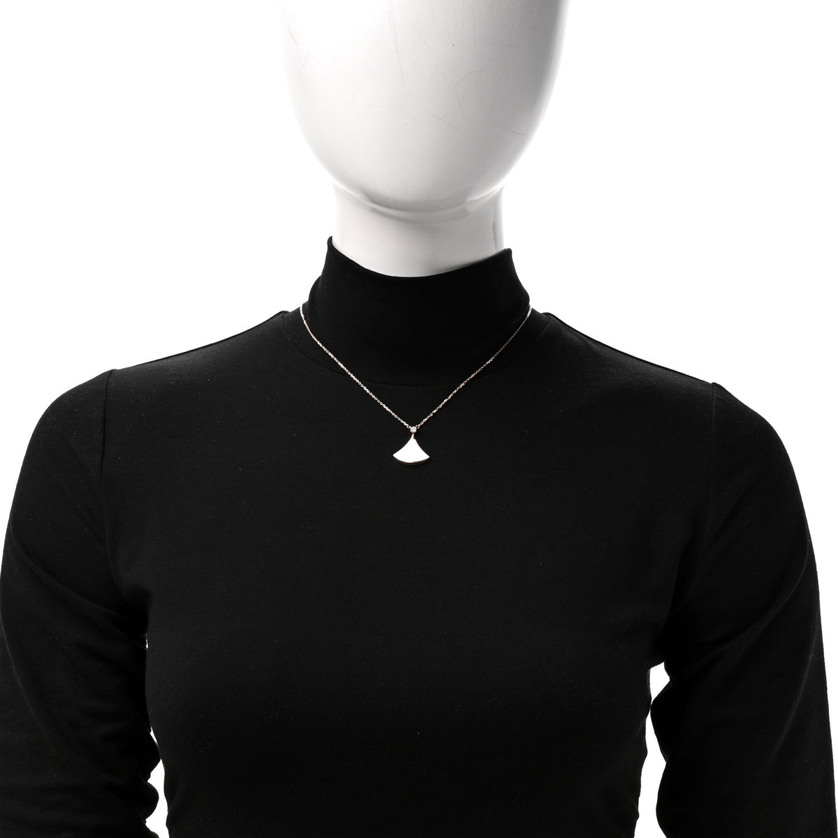 Bulgari 18K Rose Gold Diamond Mother of Pearl Divas' Dream Pendant Necklace 2 of 7