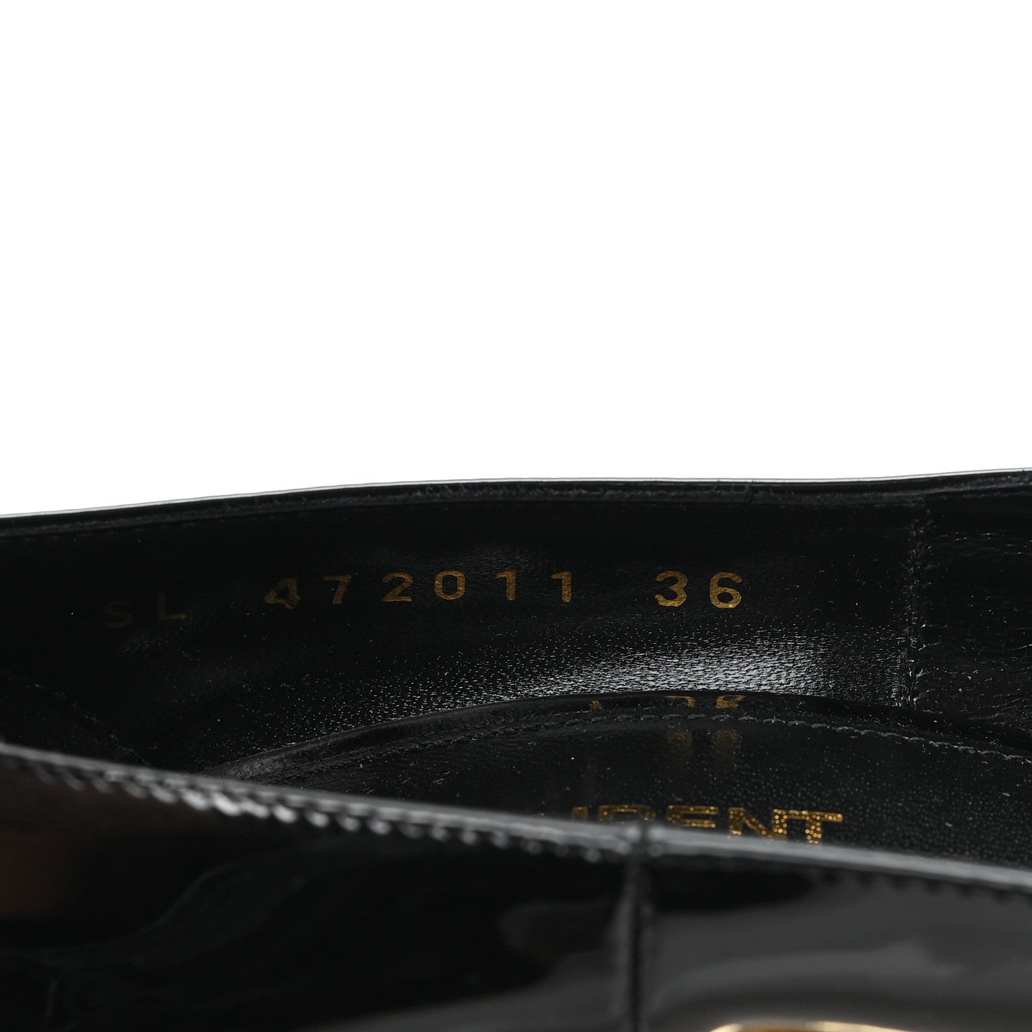 Saint Laurent Patent Opyum 110 Pumps 36 Black Gold 36 Black Gold 9 of 9