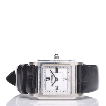 Tiffany Stainless Steel Patent 24mm Atlas Square Quartz Watch 3 of 8