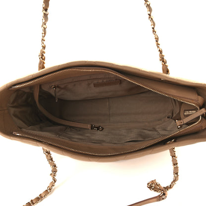 Chanel Caviar Quilted Rolled Up Tote Beige 5 of 10