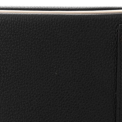 Hermes Togo Horseshoe Birkin 25 Black Craie 12 of 14