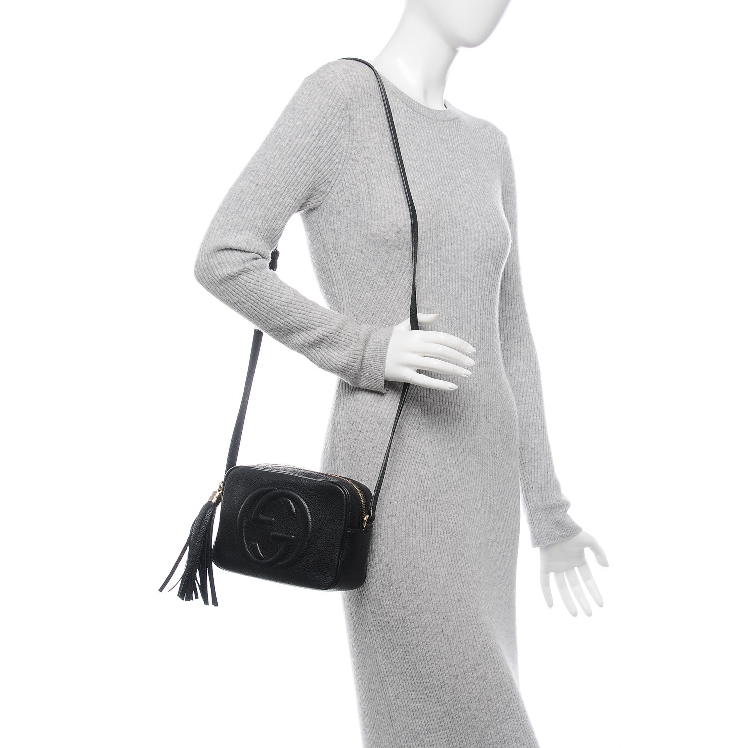 Gucci Pebbled Calfskin Small Soho Disco Bag Black 2 of 7