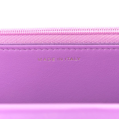 Chanel Patent Calfskin Quilted Wallet On Chain WOC Purple 7 of 11