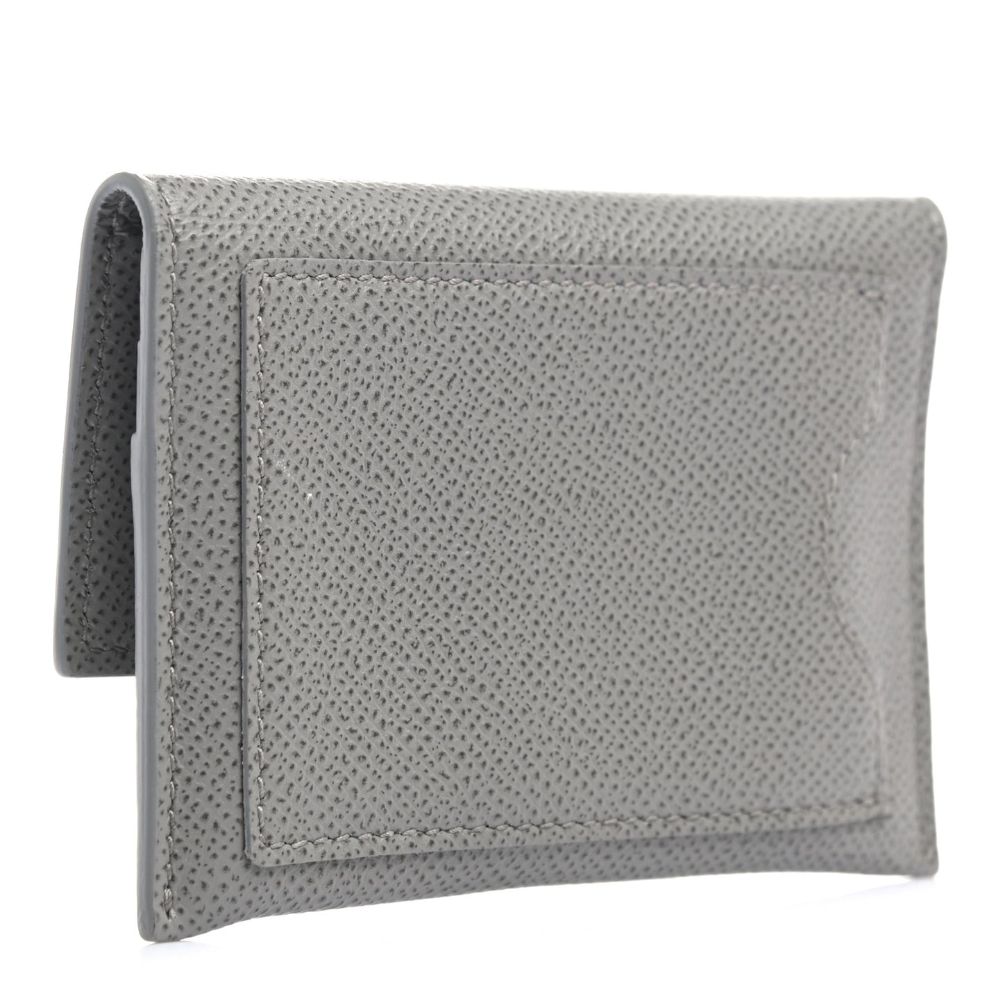 Grained Calfskin Vara Bow Cardholder Pale Grey
