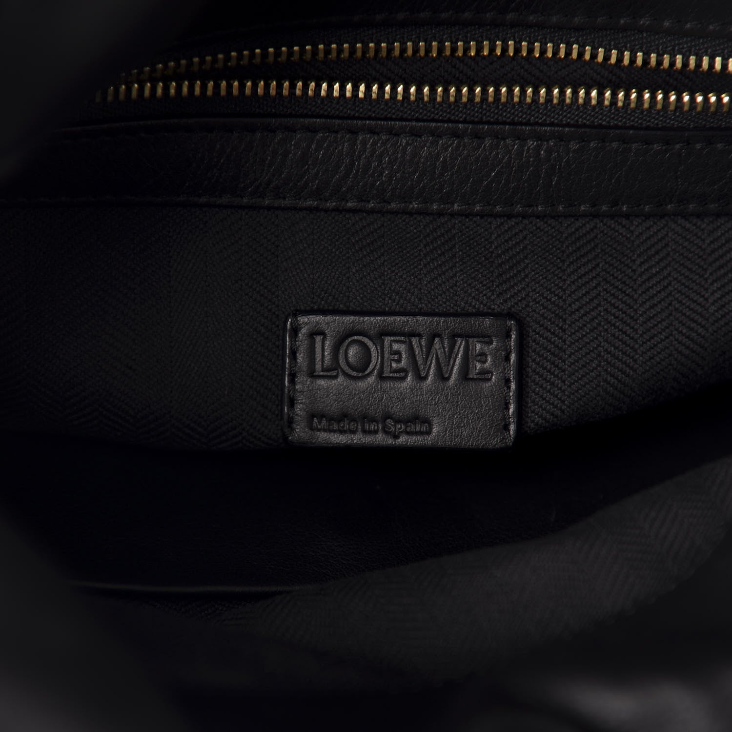 Loewe Calfskin Pony Hair Leopard Print Flamenco Knot Bag Black 8 of 9