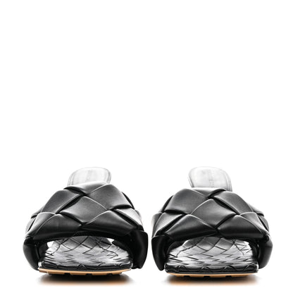 Bottega Veneta Nappa Maxi Intrecciato Lido Mule Sandals 37.5 Black 2 of 8