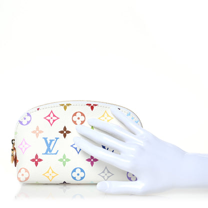 Louis Vuitton LV x TM Monogram Multicolor Cosmetic Pouch PM White 2 of 7