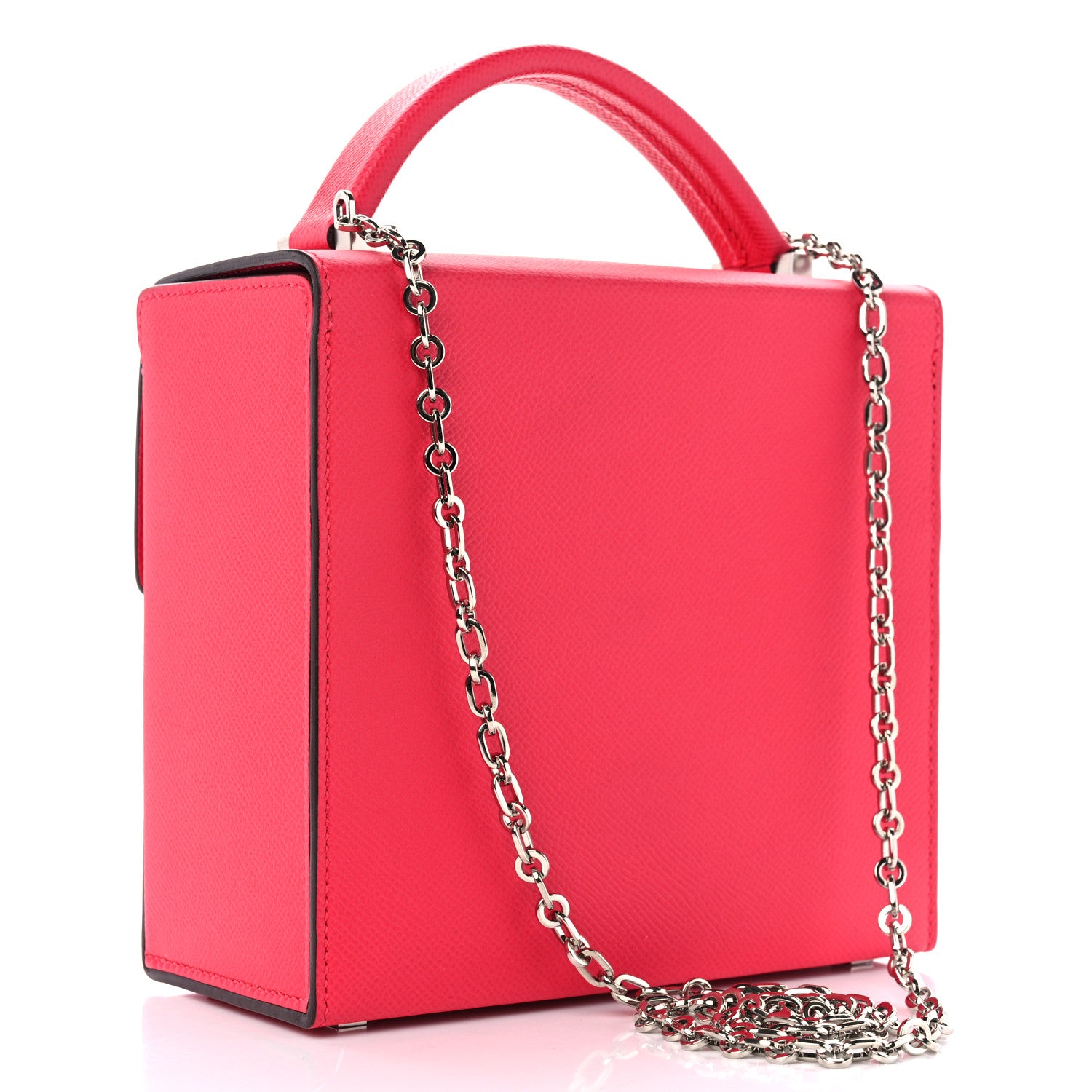 Hermes Epsom Cinhetic Boxy Top Handle Bag Rose Extreme 3 of 10