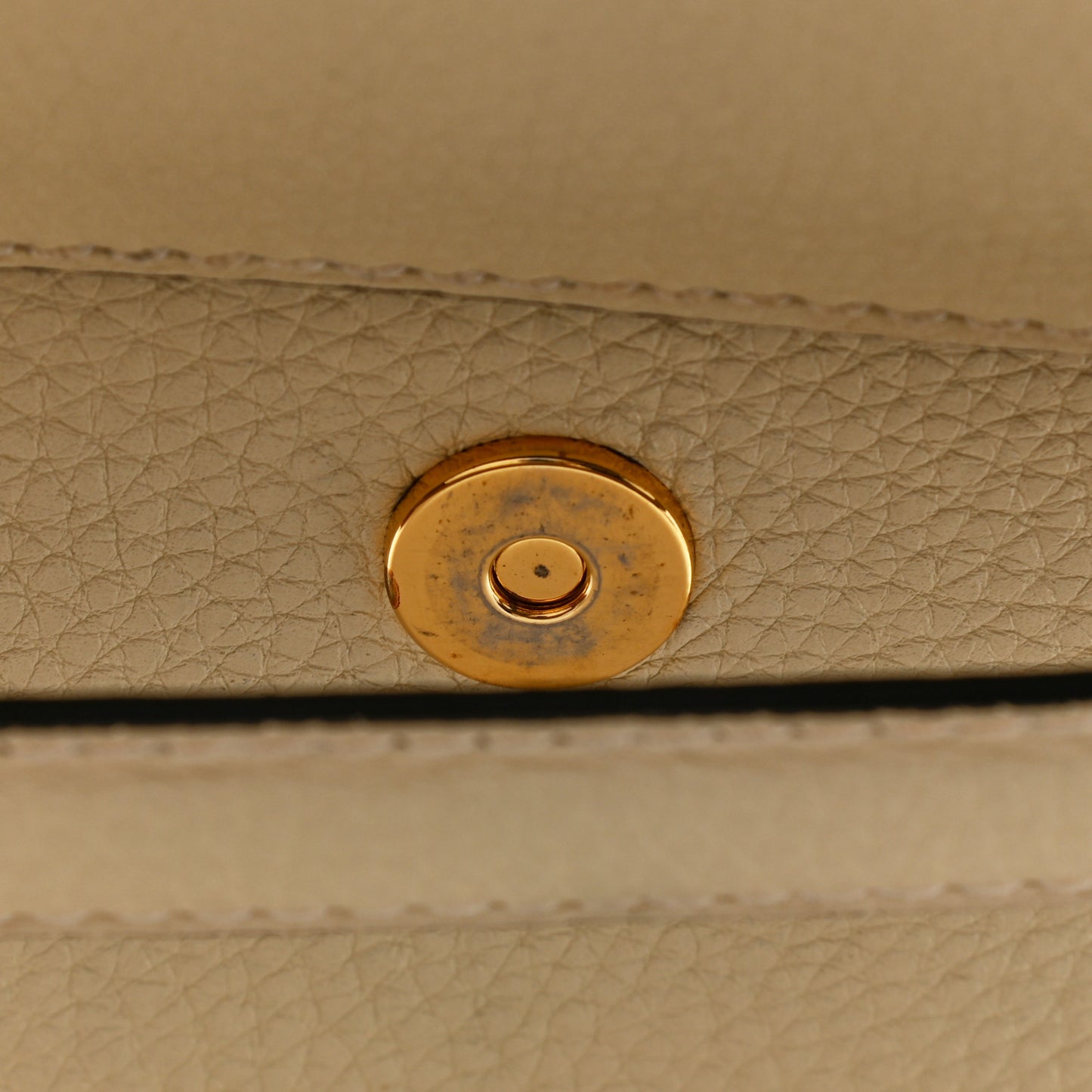 Grained Calfskin Medium My Rockstud Frame Bag Light Ivory