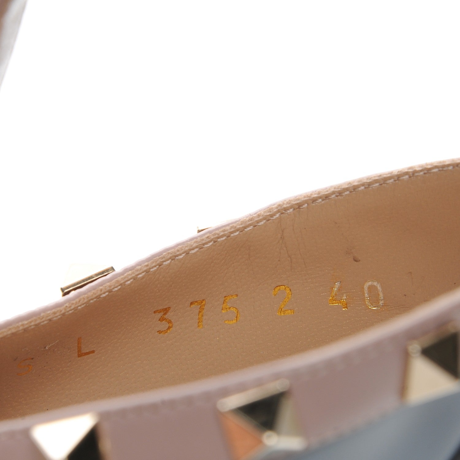 Valentino Garavani Patent Nappa Rockstud Ankle Strap 65mmPumps 40 Light Stone Poudre 8 of 9