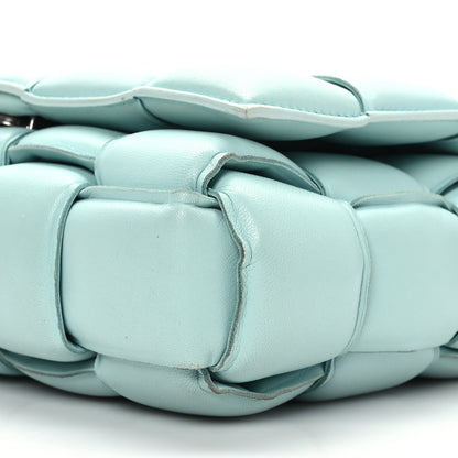 Bottega Veneta Lambskin Maxi Intreccio Padded Chain Cassette Crossbody Bag Spearmint 8 of 8