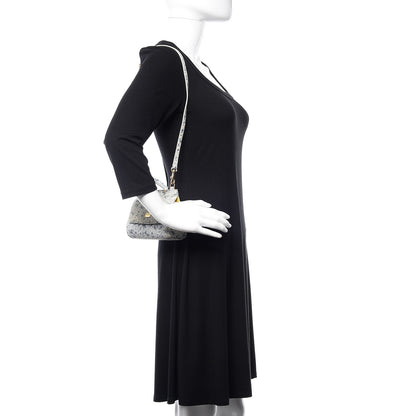 Dolce & Gabbana Dauphine Floral Print Micro Miss Sicily Satchel Blue White 2 of 10