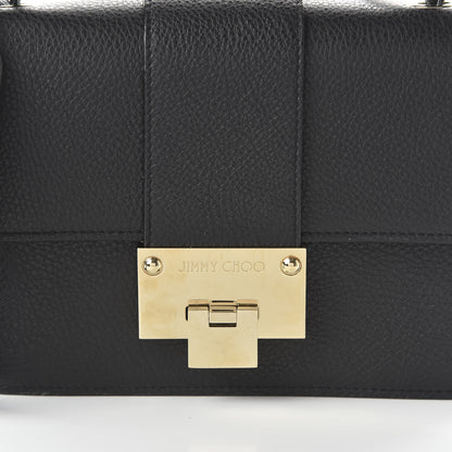 Jimmy Choo Grainy Pebbled Rebel Crossbody Bag Black 9 of 9