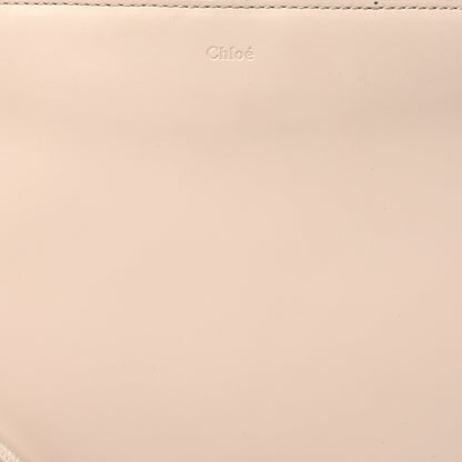 Chloe Calfskin Mate Woven Drawstring Shoulder Bag Nude 8 of 10