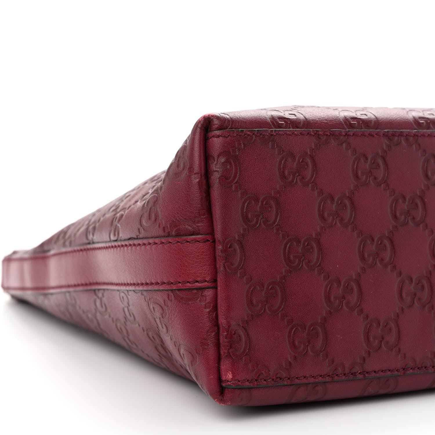 Gucci Guccissima Hobo Dark Red 9 of 10