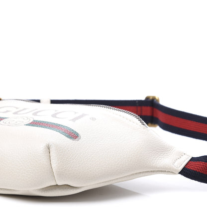 Gucci Grained Calfskin Small Logo Belt Bag White 6 of 10