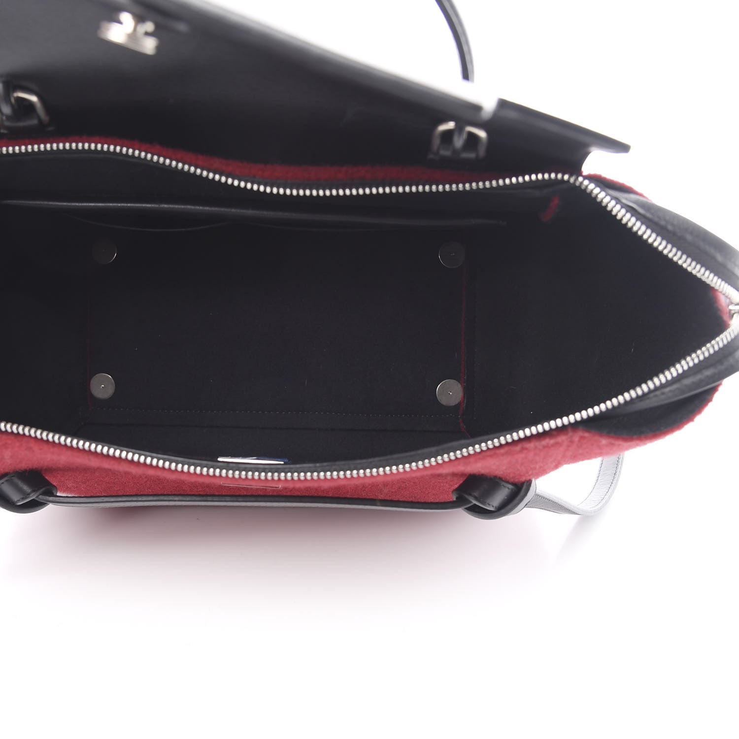 Celine Felt Smooth Calfskin Mini Belt Bag Red 6 of 17