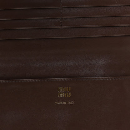 Miu Miu Nappa Aviator Soft Long Wallet Briarwood 5 of 8