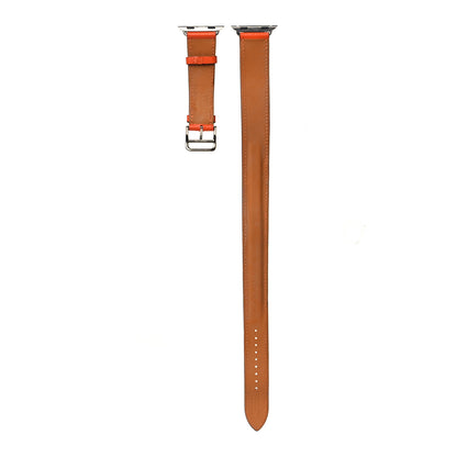 Hermes Epsom 40mm Apple Watch Double Tour Band Feu 2 of 6