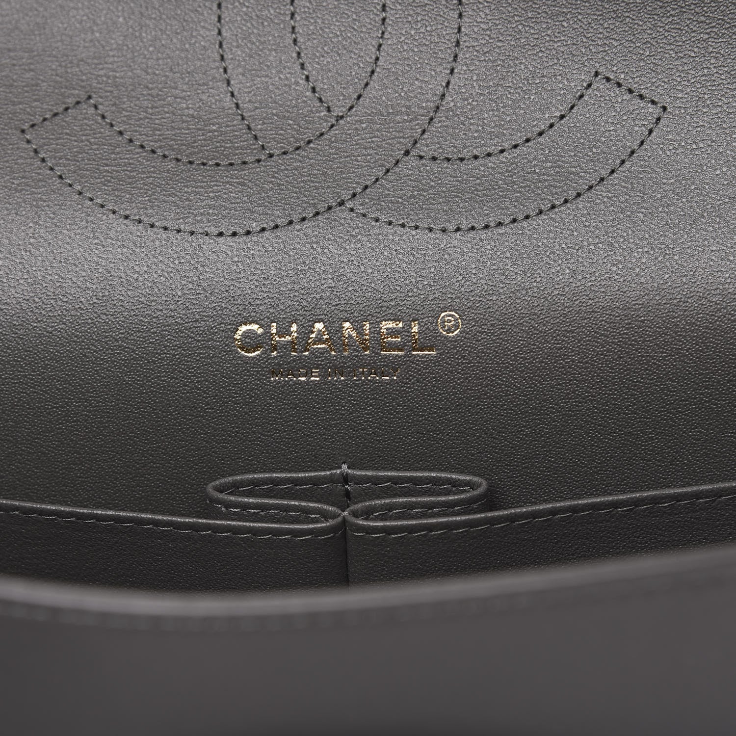 Chanel Lambskin Quilted Jumbo Double Flap Grey 6 of 11
