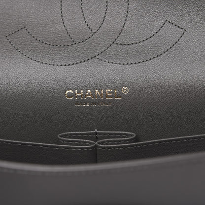 Chanel Lambskin Quilted Jumbo Double Flap Grey 6 of 11