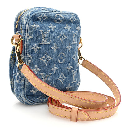 Louis Vuitton Denim Fairfax Pochette Blue 3 of 9