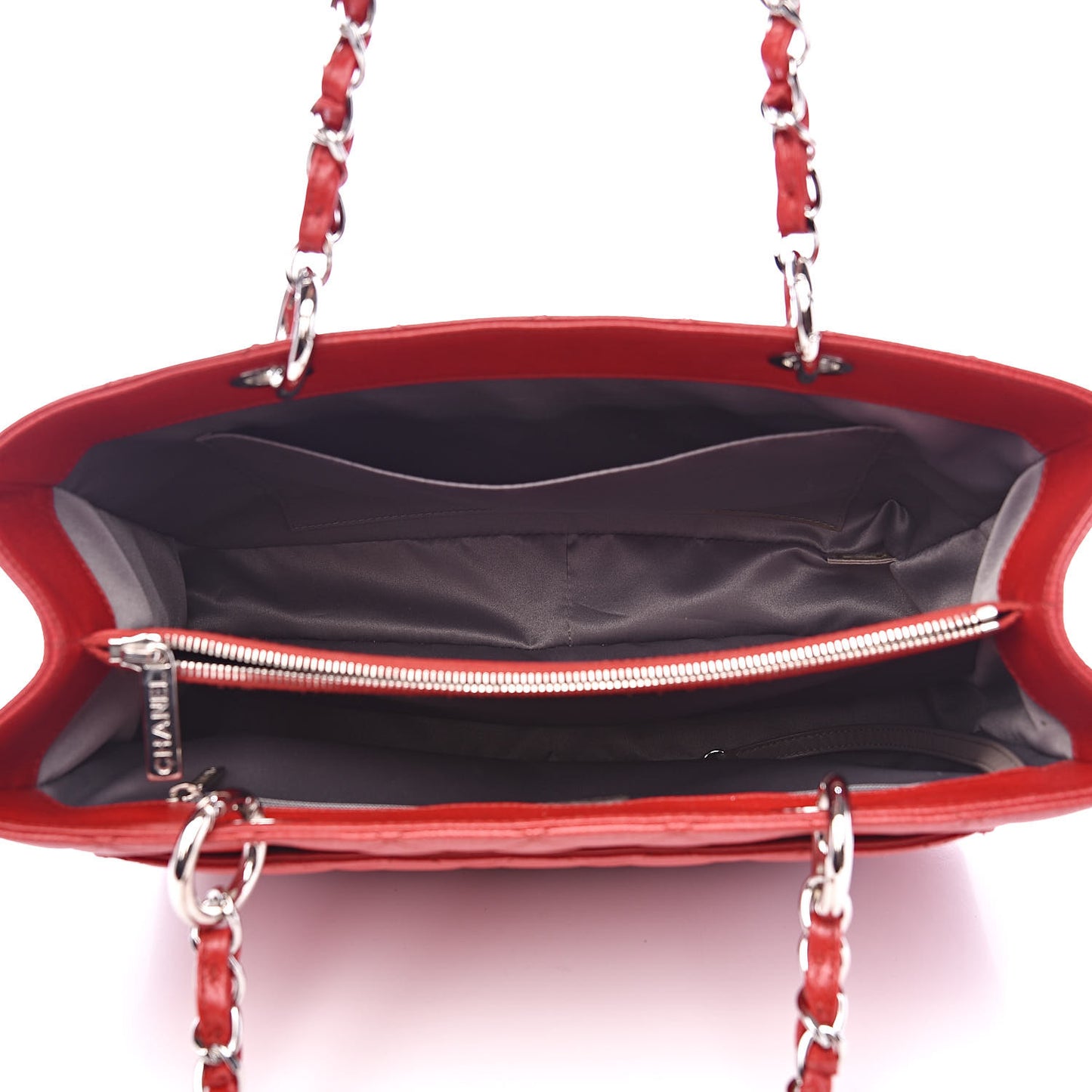 Caviar Quilted Grand Shopping Tote GST Red