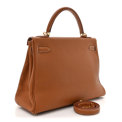 Hermes Togo Kelly Retourne 32 Gold 2 of 22