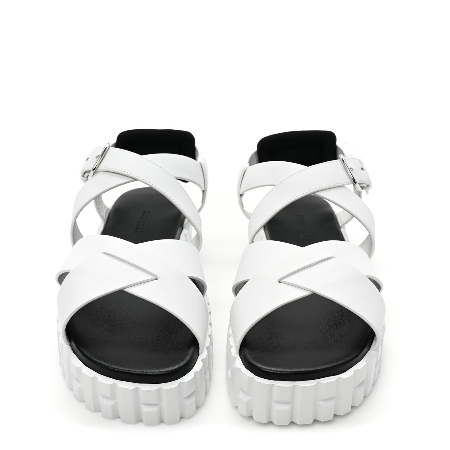 Calfskin Womens Everest Sandals 38 White