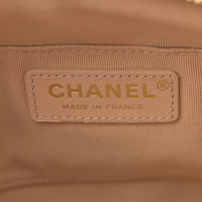 Chanel Calfskin Quilted Small Camera Case Beige 6 of 13