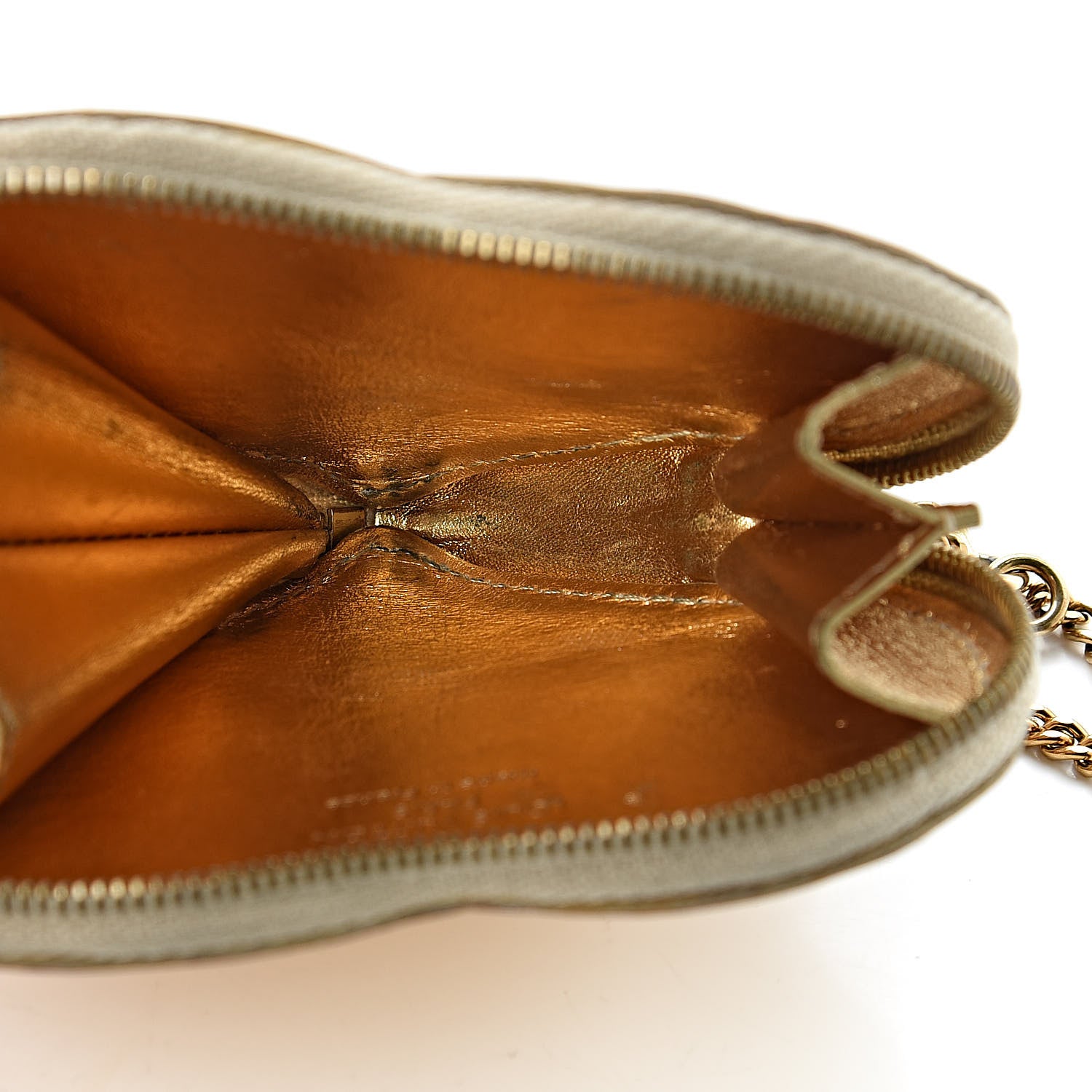 Louis Vuitton Monogram Miroir Heart Coin Purse Gold 5 of 7